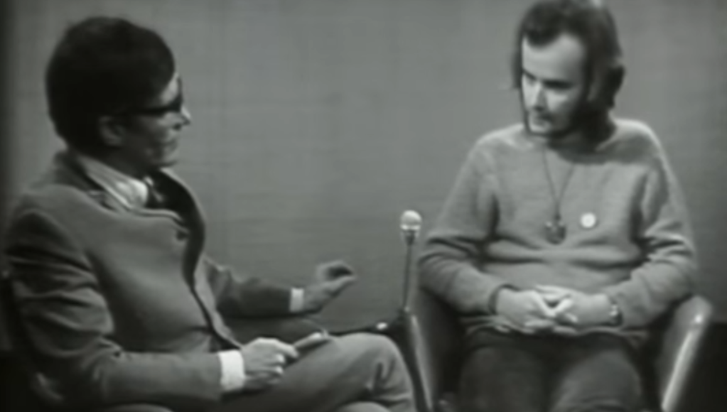 SCREENCAP: John Peel being interviewed on Late Night Line-Up